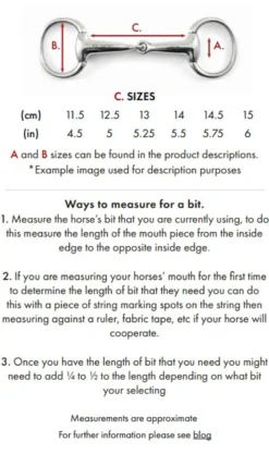 Premier Equine Curved Mouth Eggbutt Snaffle Bit -Lemieux Shop Hollow Mouth Eggbutt Snaffle20Size 4