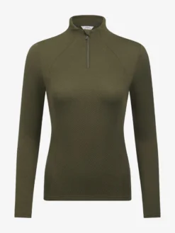 LeMieux Alice Quarter Neck Zip Moss
