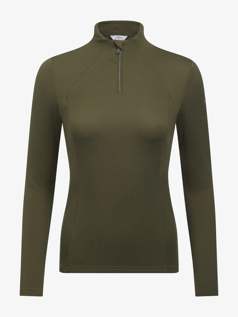 LeMieux Alice Quarter Neck Zip Moss 1 LeMieux Alice Quarter Neck Zip Moss