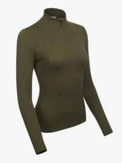 LeMieux Alice Quarter Neck Zip Moss 8 LeMieux Alice Quarter Neck Zip Moss -Lemieux Shop IT02932 product alicebaselayer moss 3