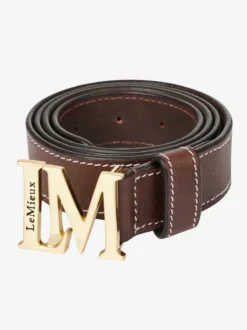 LeMieux Monogram Belt Brown