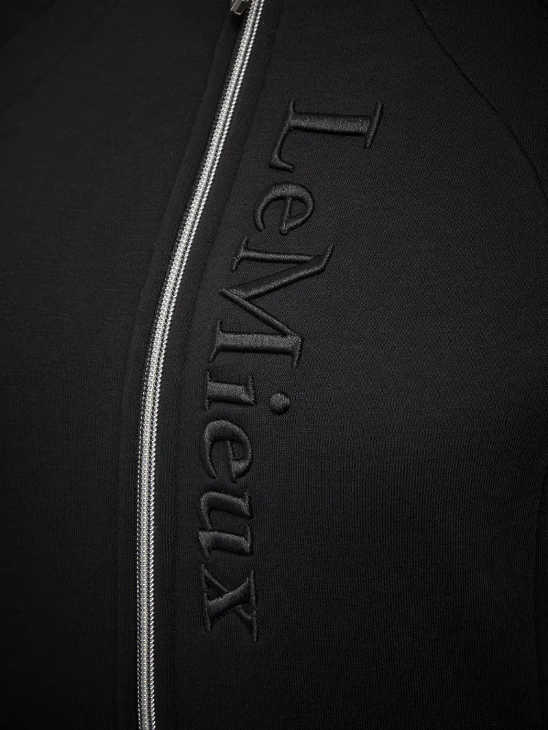 LeMieux Ladies Elite Sherpa Lined Zip Through Hoodie Black 6 LeMieux Ladies Elite Sherpa Lined Zip Through Hoodie Black - Image 6