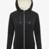 LeMieux Ladies Elite Sherpa Lined Zip Through Hoodie Black