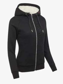 LeMieux Ladies Elite Sherpa Lined Zip Through Hoodie Black 8 LeMieux Ladies Elite Sherpa Lined Zip Through Hoodie Black -Lemieux Shop IT03160 product eliteladiessherpalinedhoodie black 3