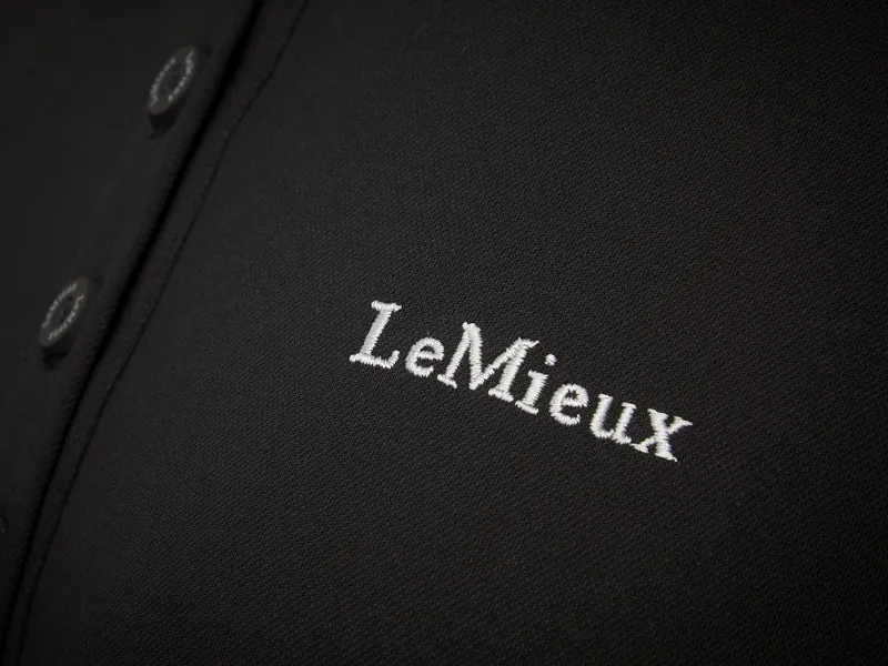 LeMieux Elite Ladies Polo Shirt II Black 6 LeMieux Elite Ladies Polo Shirt II Black - Image 6