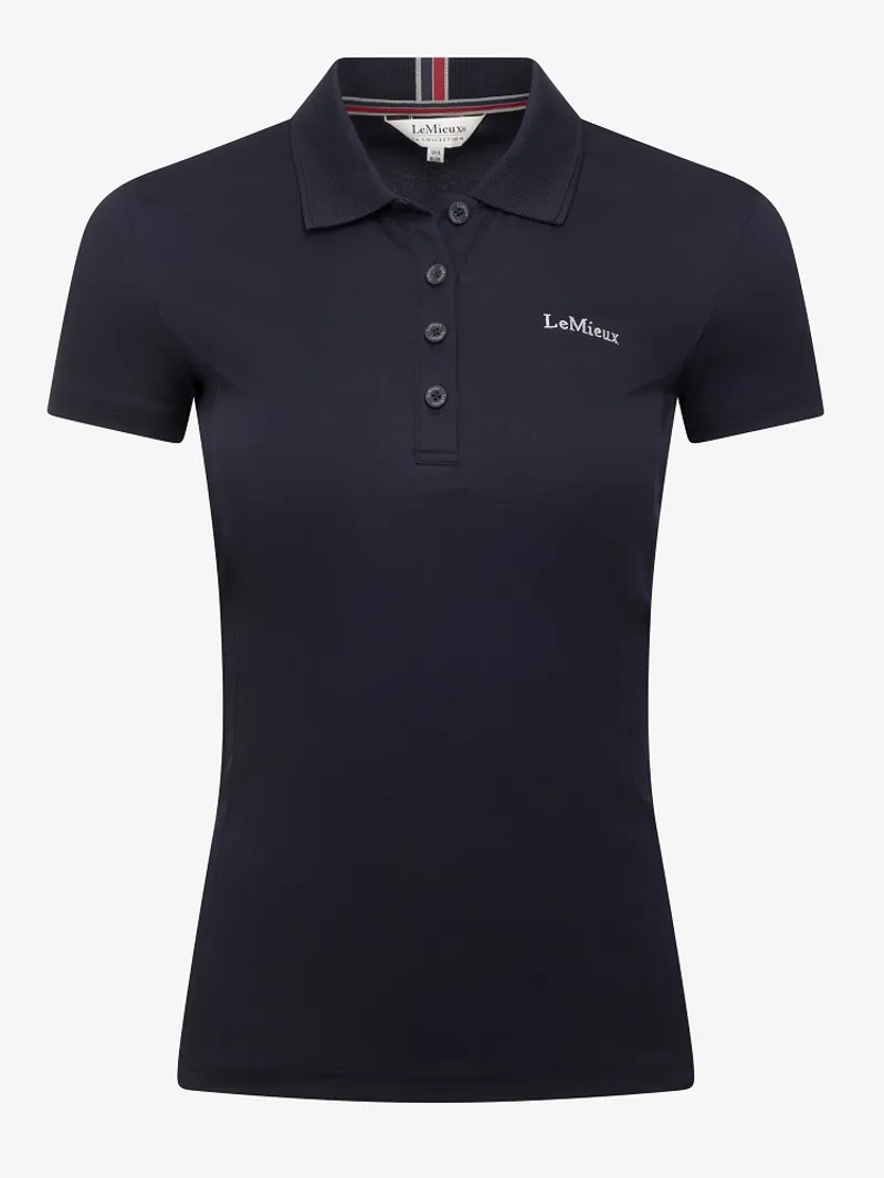 LeMieux Elite Ladies Polo Shirt II Navy 1 LeMieux Elite Ladies Polo Shirt II Navy