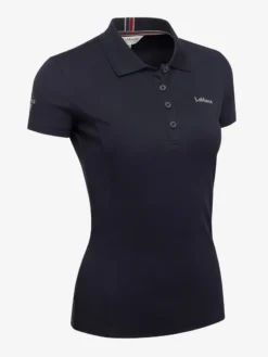 LeMieux Elite Ladies Polo Shirt II Navy 9 LeMieux Elite Ladies Polo Shirt II Navy -Lemieux Shop IT03166 product eliteladiespoloshirt navy 3