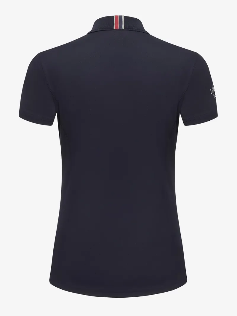 LeMieux Elite Ladies Polo Shirt II Navy 5 LeMieux Elite Ladies Polo Shirt II Navy - Image 5