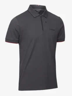 LeMieux Mens Elite Zip Polo Shirt Charcoal 9 LeMieux Mens Elite Zip Polo Shirt Charcoal -Lemieux Shop IT03168 product menselitezippolo charcoal 3
