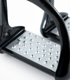 Premier Equine Jopollo Aluminium Performance Stirrups Black 4.75/12cm -Lemieux Shop Jopollo Aluminium Performance Stirrups Black 4