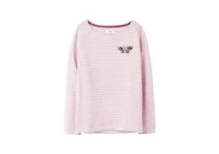 Joules Harbour Embroidered Jersey Top Butterfly Embroidery Stripe -Lemieux Shop Joules Harbour Embroidered Jersey Top 8