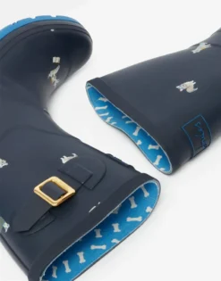 Joules Molly Mid Height Printed Wellies Navy Dogs -Lemieux Shop Joules Molly Mid Height Dog Printed Wellies Navy Dogs 4