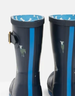 Joules Molly Mid Height Printed Wellies Navy Dogs -Lemieux Shop Joules Molly Mid Height Dog Printed Wellies Navy Dogs 5