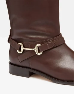 Joules Westcote Knee High Leather Boot Dark Brown -Lemieux Shop Joules Westcote Knee High Leather Boot 3