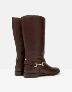 Joules Westcote Knee High Leather Boot Dark Brown -Lemieux Shop Joules Westcote Knee High Leather Boot 5