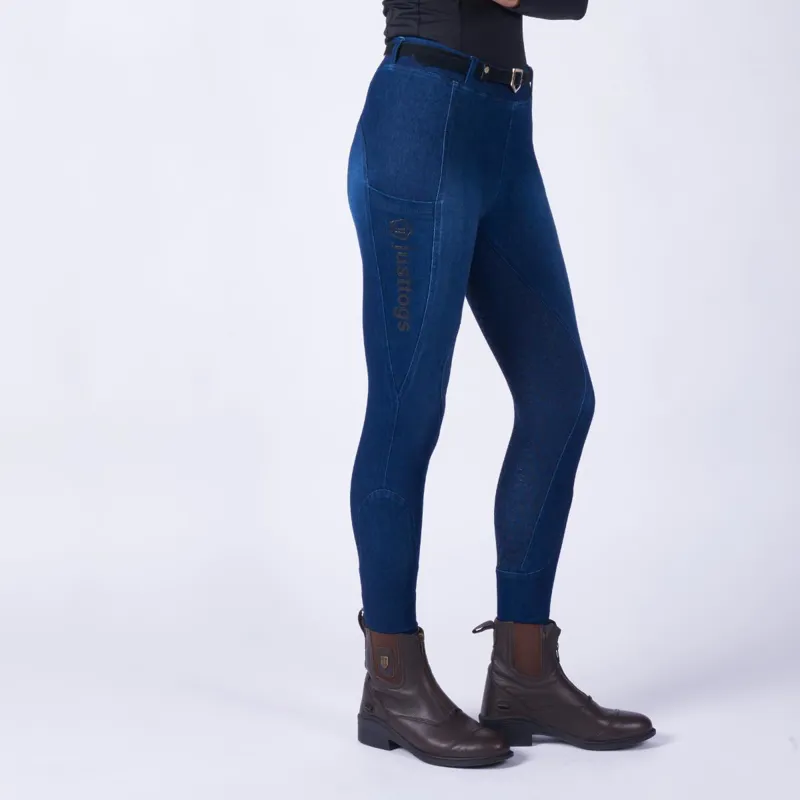Just Togs Just Jeans Riding Tights Denim 2 Just Togs Just Jeans Riding Tights Denim - Image 2