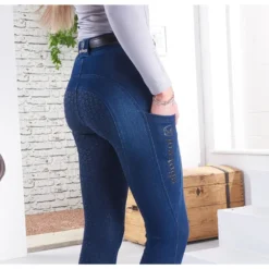 Just Togs Just Jeans Riding Tights Denim 7 Just Togs Just Jeans Riding Tights Denim -Lemieux Shop Just Togs Just Jeans Riding Tights Denim 4