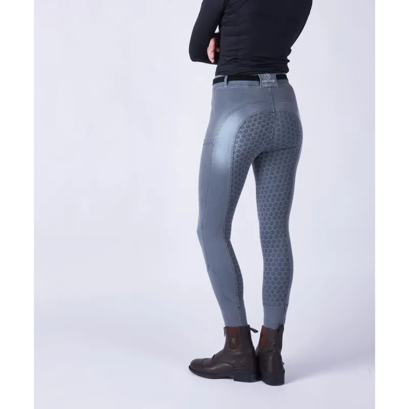Just Togs Just Jeans Riding Tights Grey 2 Just Togs Just Jeans Riding Tights Grey - Image 2