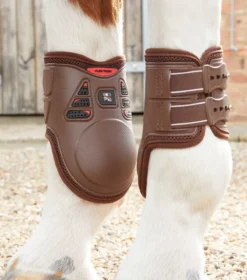 Premier Equine Kevlar Airtechnology Fetlock Boots Brown