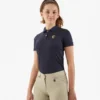 Premier Equine Junior Unisex Riding Polo Shirt Navy