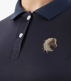 Premier Equine Junior Unisex Riding Polo Shirt Navy -Lemieux Shop Kids Unisex Pro Polo Shirt Navy 5