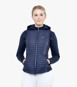 Premier Equine Lamera Ladies Hybrid Technical Riding Gilet Navy -Lemieux Shop Lamera Ladies Hybrid Technical Riding Gilet Navy 1