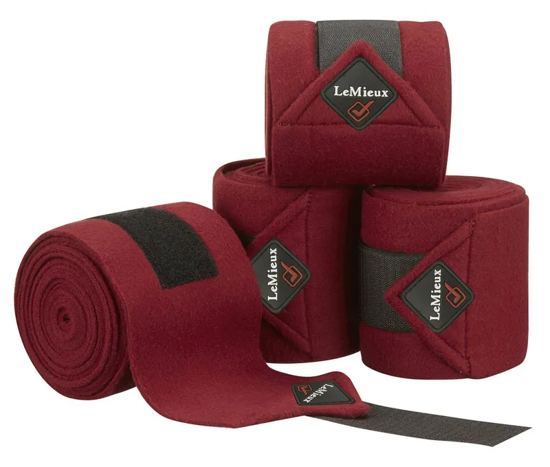LeMieux Classic Polo Bandages Burgundy 1 LeMieux Classic Polo Bandages Burgundy