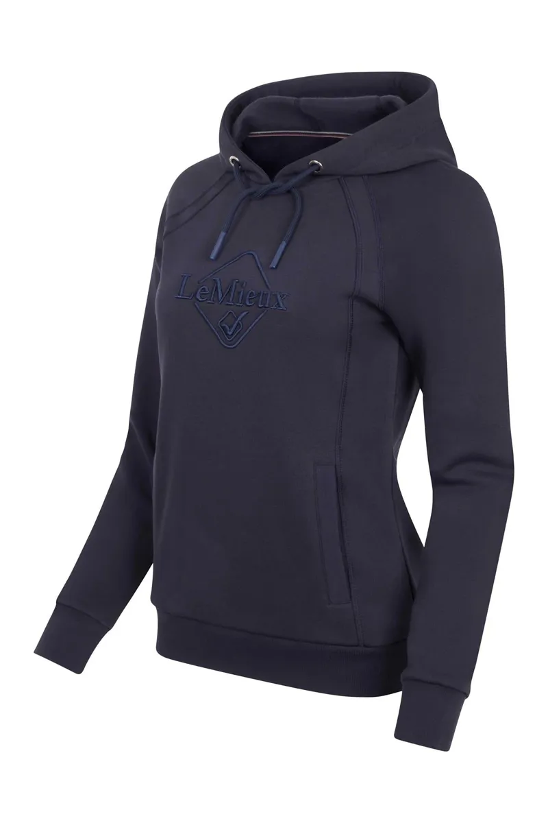 LeMieux Elite Ladies Hoodie Navy 2 LeMieux Elite Ladies Hoodie Navy - Image 2
