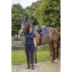 LeMieux Elite Ladies Polo Shirt Navy -Lemieux Shop LeMieux Elite Womens Polo Shirt Navy 4