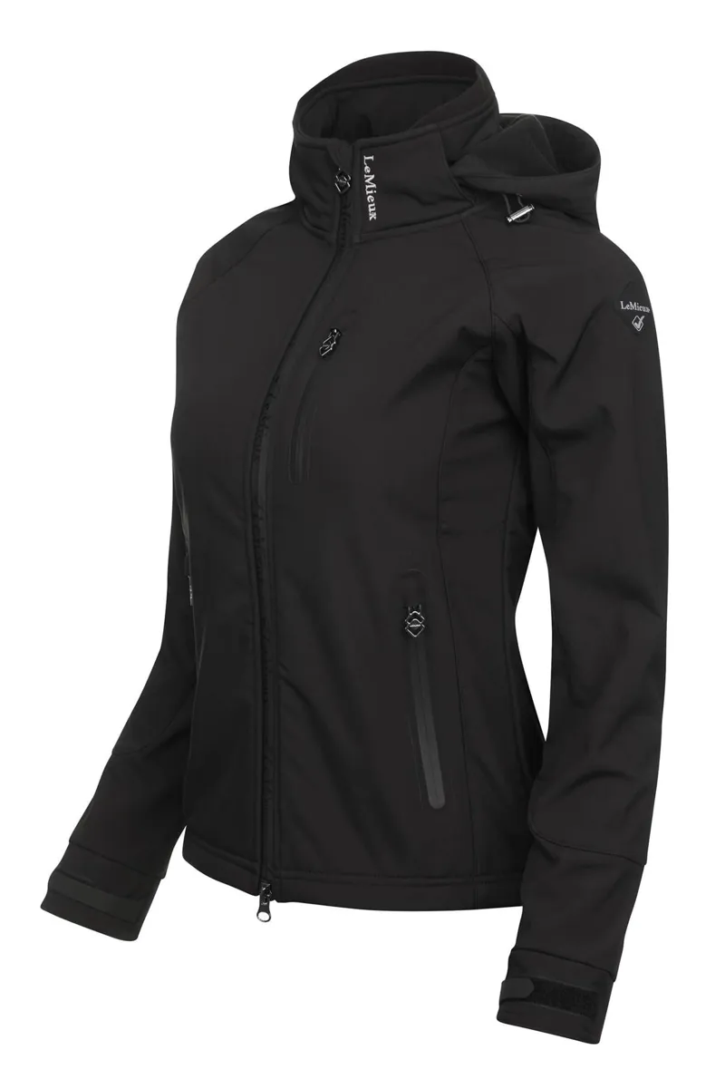LeMieux Elite Ladies Soft Shell Jacket Black 4 LeMieux Elite Ladies Soft Shell Jacket Black - Image 4