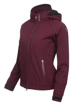 LeMieux Elite Ladies Soft Shell Jacket Burgundy -Lemieux Shop LeMieux Elite Womens Soft Shell Jacket Burgundy 1