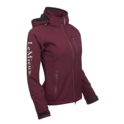 LeMieux Elite Ladies Soft Shell Jacket Burgundy -Lemieux Shop LeMieux Elite Womens Soft Shell Jacket Burgundy 2