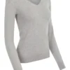 LeMieux Elite Ladies V-Neck Jumper Grey