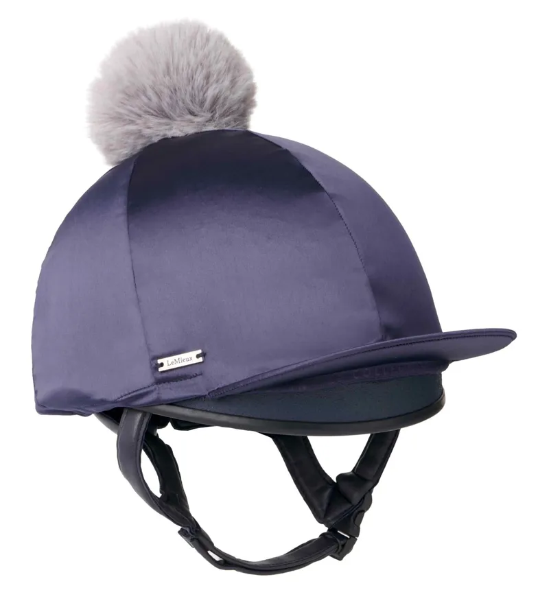 LeMieux Loire Hat Silk Navy 1 LeMieux Loire Hat Silk Navy