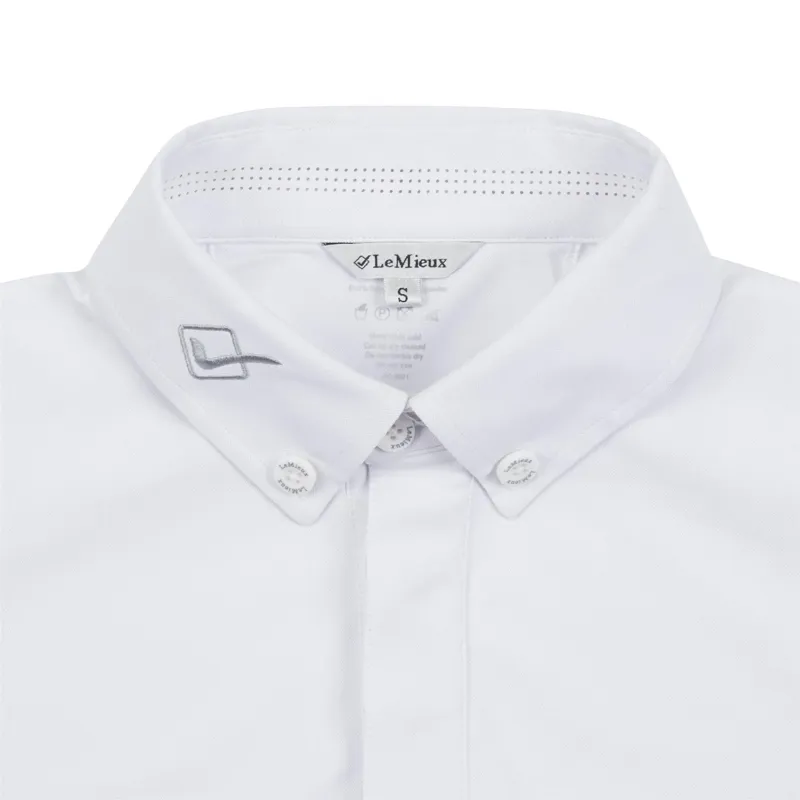 LeMieux Mens Competition Shirt White 6 LeMieux Mens Competition Shirt White - Image 6
