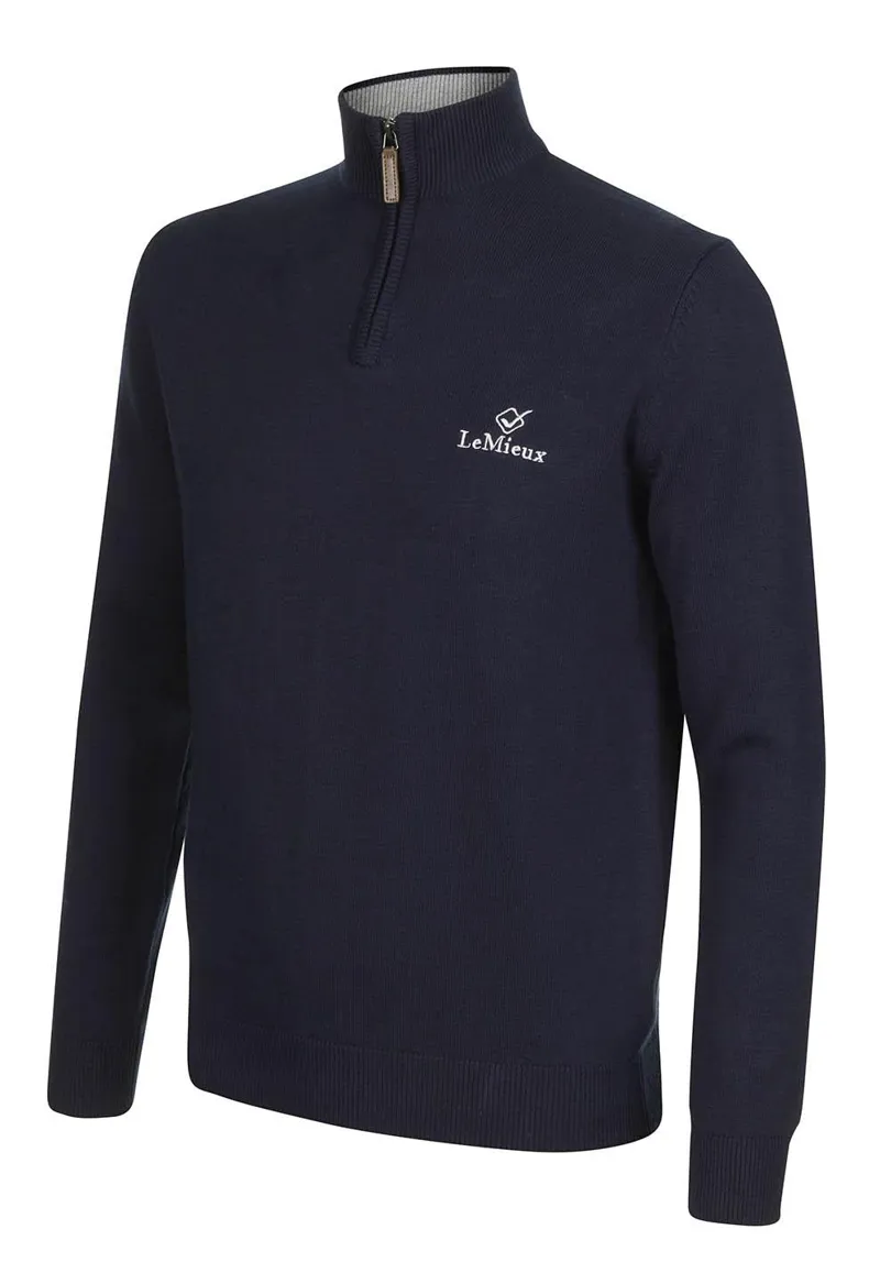 LeMieux Mens Jumper Navy 3 LeMieux Mens Jumper Navy - Image 3