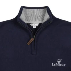 LeMieux Mens Jumper Navy 10 LeMieux Mens Jumper Navy -Lemieux Shop LeMieux Monsieur Mens Crew Jumper Navy 6