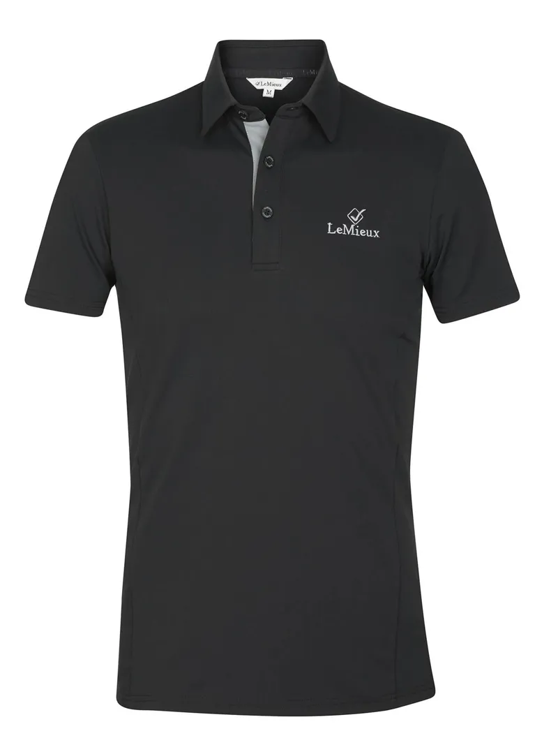 LeMieux Mens Polo Shirt Black 1 LeMieux Mens Polo Shirt Black