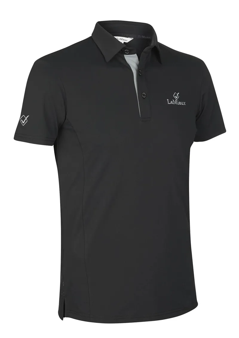 LeMieux Mens Polo Shirt Black 3 LeMieux Mens Polo Shirt Black - Image 3