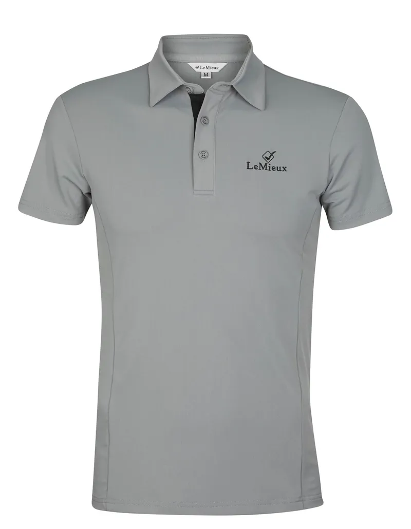 LeMieux Mens Polo Shirt Grey 1 LeMieux Mens Polo Shirt Grey