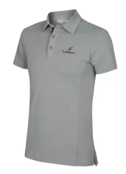 LeMieux Mens Polo Shirt Grey 7 LeMieux Mens Polo Shirt Grey -Lemieux Shop LeMieux Monsieur Mens Polo Shirt Grey 2