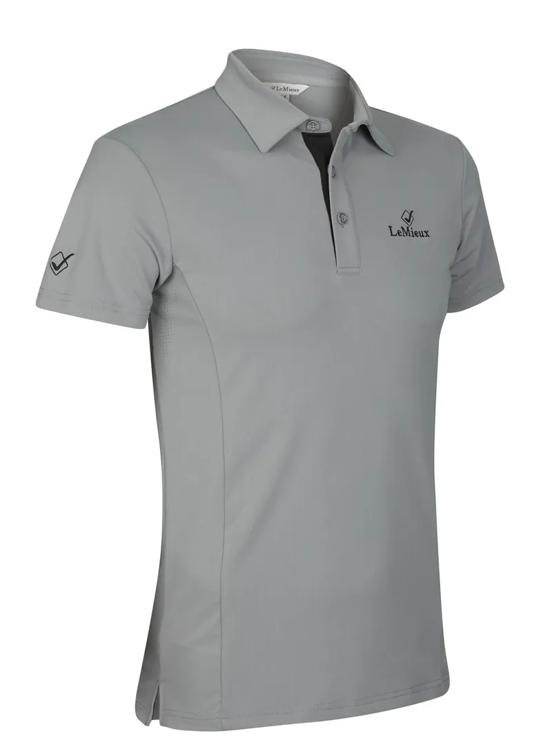 LeMieux Mens Polo Shirt Grey 3 LeMieux Mens Polo Shirt Grey - Image 3