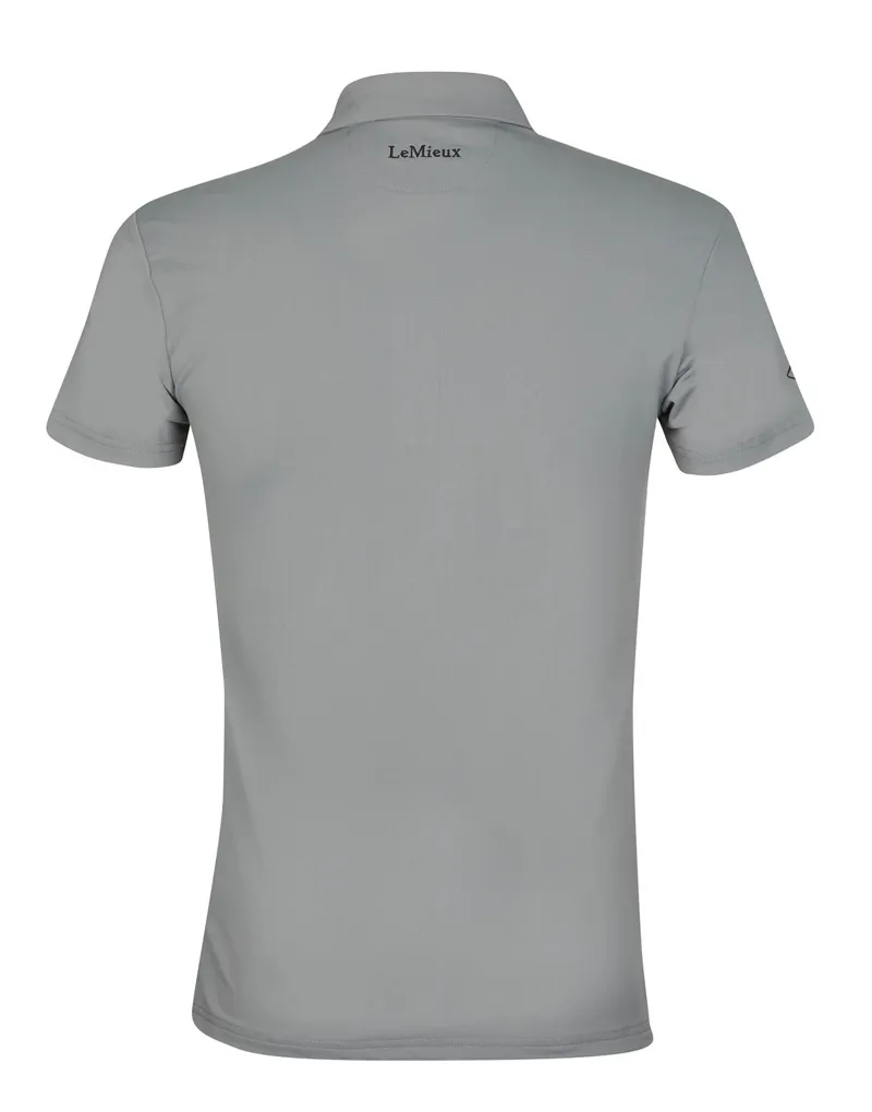 LeMieux Mens Polo Shirt Grey 4 LeMieux Mens Polo Shirt Grey - Image 4