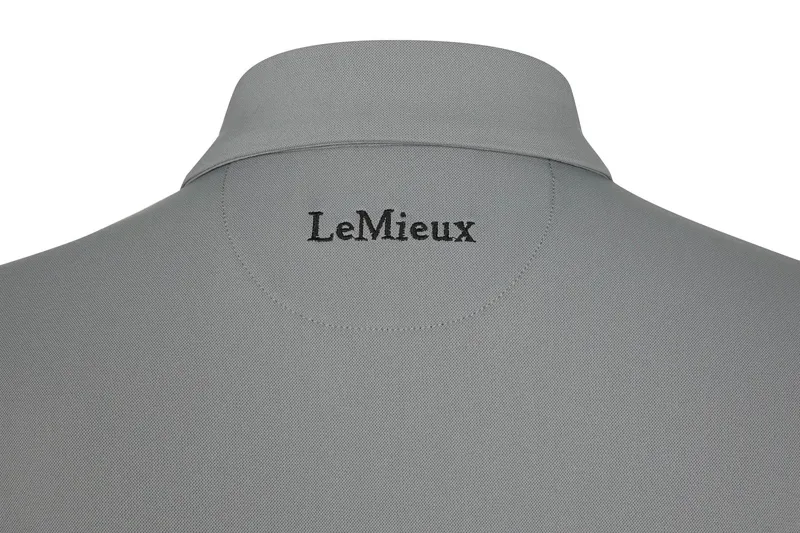 LeMieux Mens Polo Shirt Grey 5 LeMieux Mens Polo Shirt Grey - Image 5