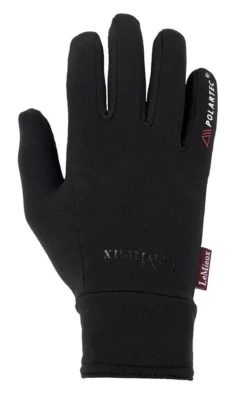 LeMieux PolarTec Glove Black -Lemieux Shop LeMieux Polar Tec Gloves Black 1