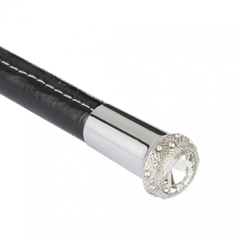 LeMieux Junior Rhone Diamante Baton Whip Black 2 LeMieux Junior Rhone Diamante Baton Whip Black - Image 2