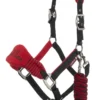 LeMieux Vogue Fleece Headcollar With Rope Chilli Red
