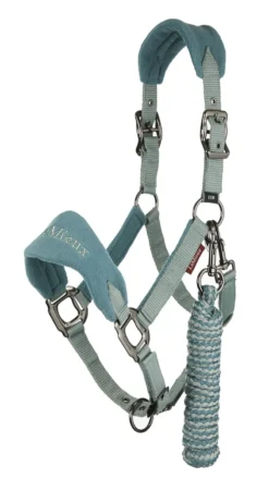 LeMieux Vogue Fleece Headcollar And Rope Sage