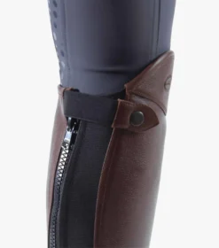 Premier Equine Lexaria Ladies Leather Half Chaps Brown 8 Premier Equine Lexaria Ladies Leather Half Chaps Brown -Lemieux Shop Lexaria Ladies Half Chaps Brown 3