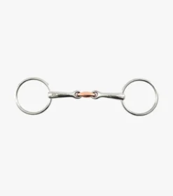 Premier Equine Loose Ring Snaffle With Copper Lozenge Bit
